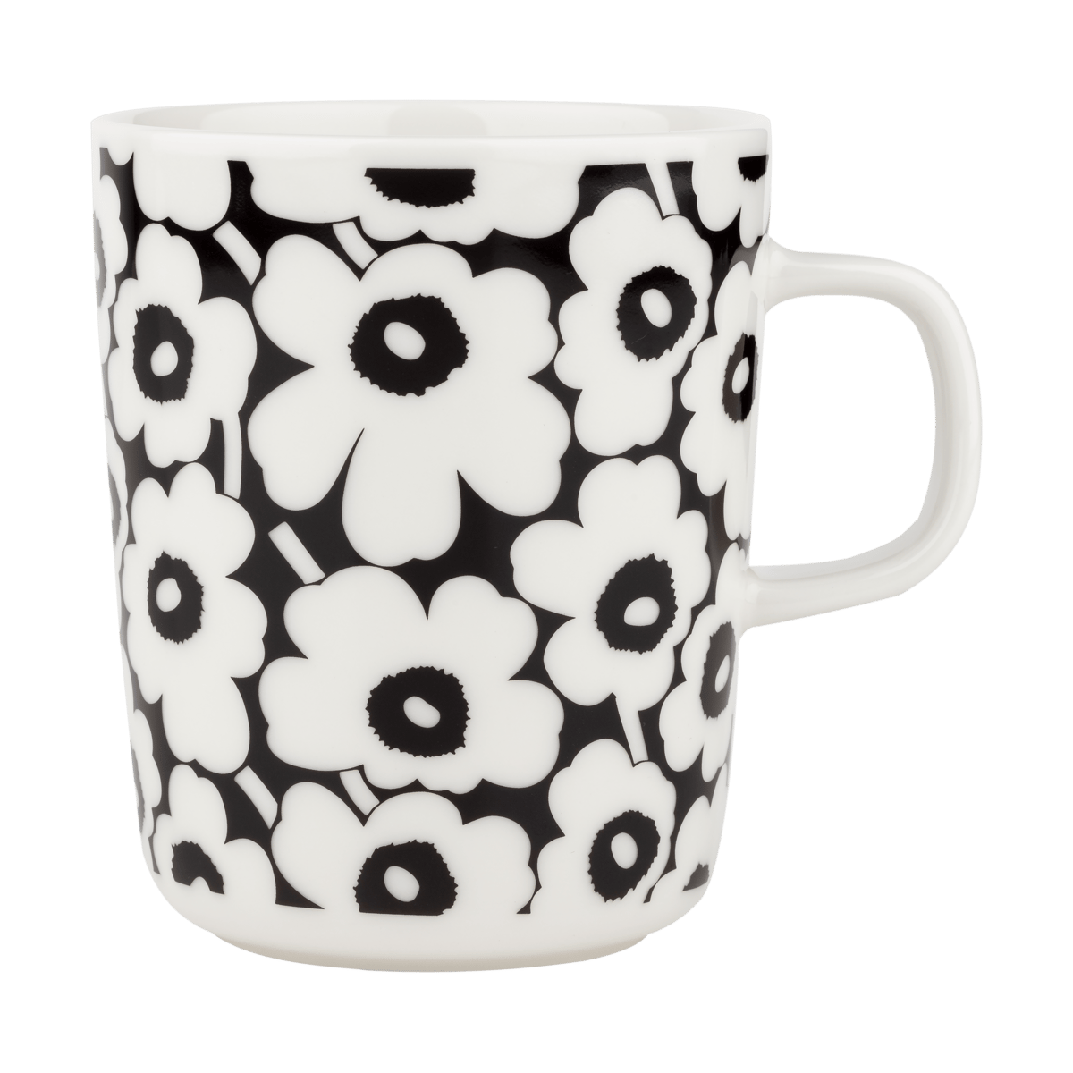 Marimekko Pikkuinen Unikko kopp 25 cl Black-white