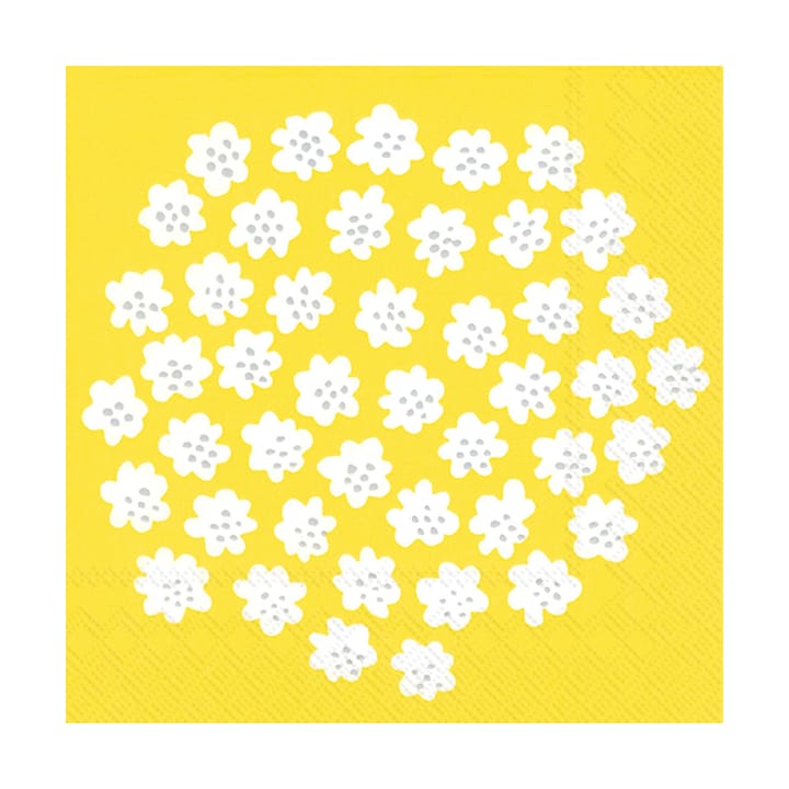 Puketti servietter 33x33 cm 20-pk, Yellow Marimekko