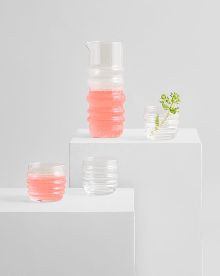 Sukat Makkaralla glass, klar 2-pack Marimekko