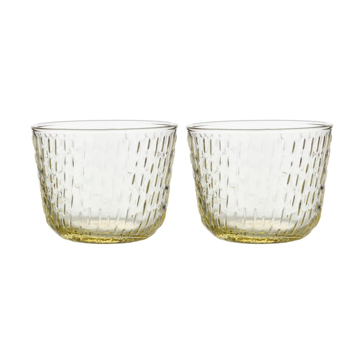 Syksy drikkeglass 2dl 2-pk - Pale yellow - Marimekko