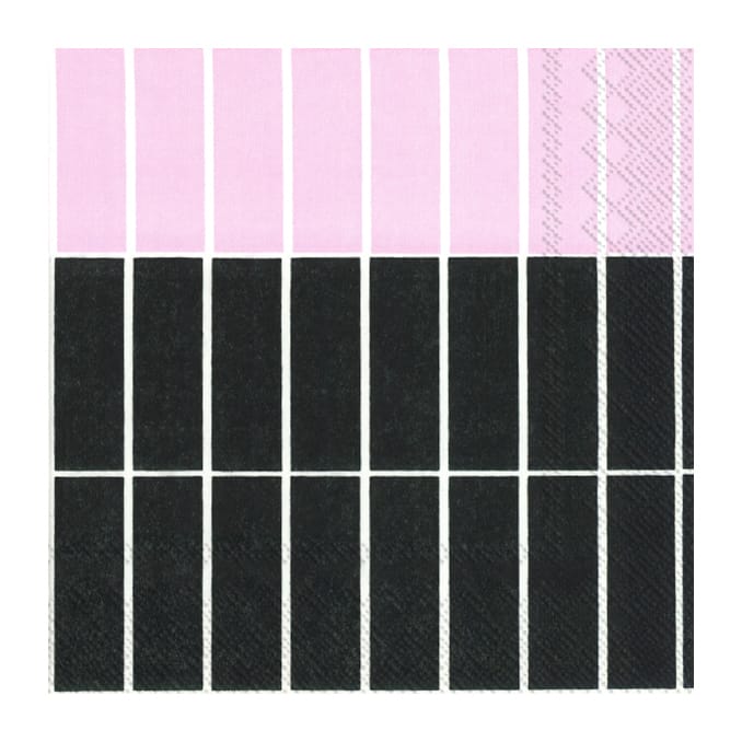 Tiiliskivi Raita servietter 20-pk - Black rose - Marimekko