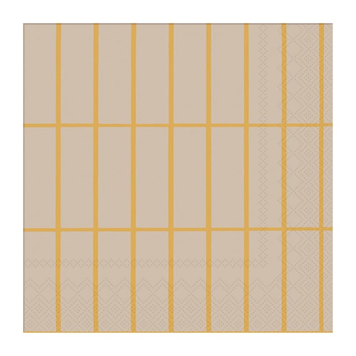 Tiiliskivi servietter 33x33 cm 20-pk - Linen-gold - Marimekko