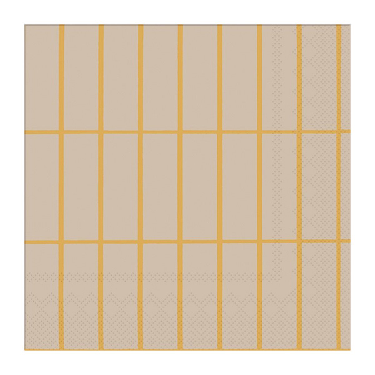 Marimekko Tiiliskivi servietter 33×33 cm 20-pk Linen-gold