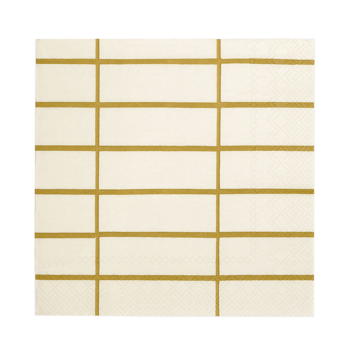 Marimekko Tiiliskivi servietter 33×33 cm 20-pk Linen-ochre