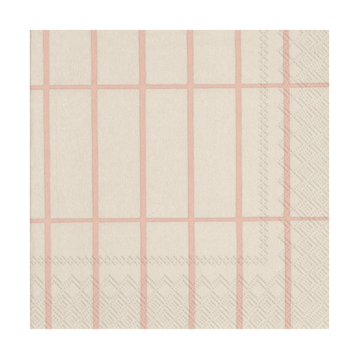 Marimekko Tiiliskivi servietter 33×33 cm 20-pk Linen-rose