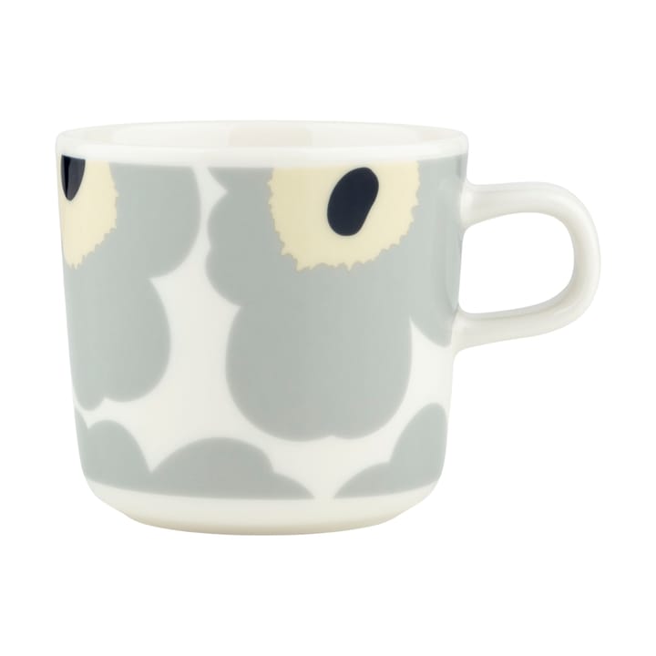 Unikko kaffekopp 20 cl, White-light grey-sand-dark blue Marimekko