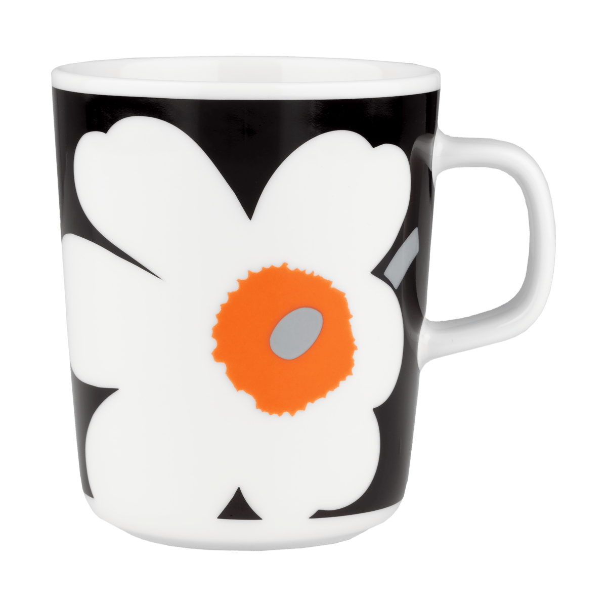 Marimekko Unikko kopp 25 cl White-black-orange