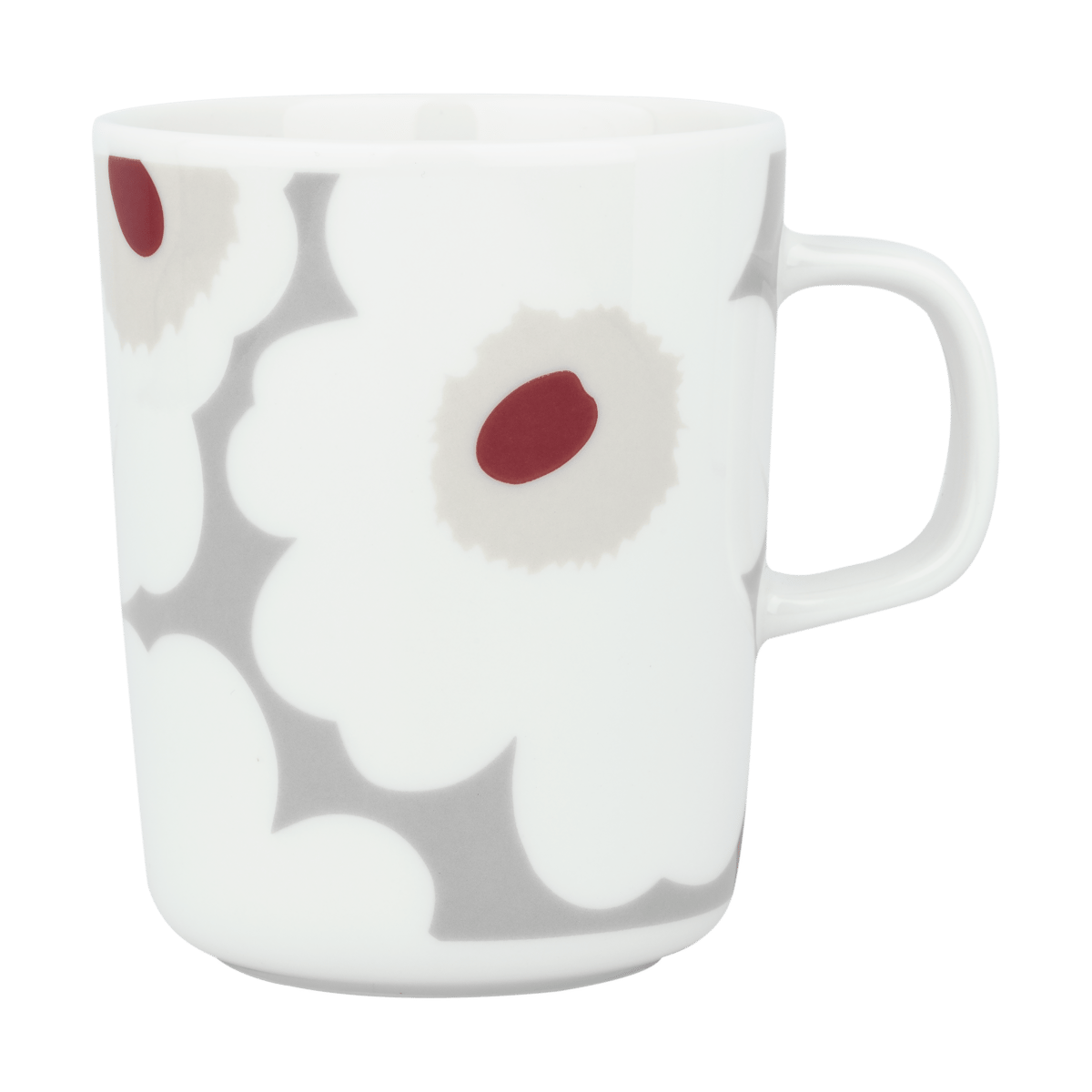 Marimekko Unikko kopp 25 cl White-l. grey-red-yellow