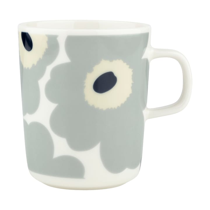 Unikko kopp 25 cl - White-light grey-sand-dark blue - Marimekko