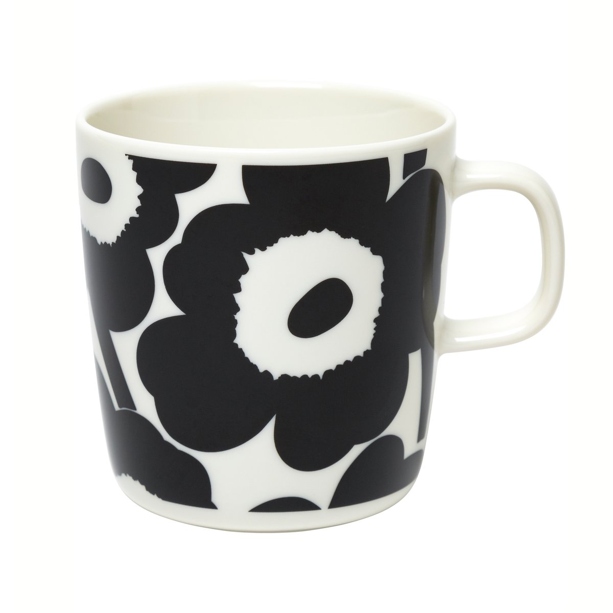 Marimekko Unikko kopp 40 cl Hvit-svart