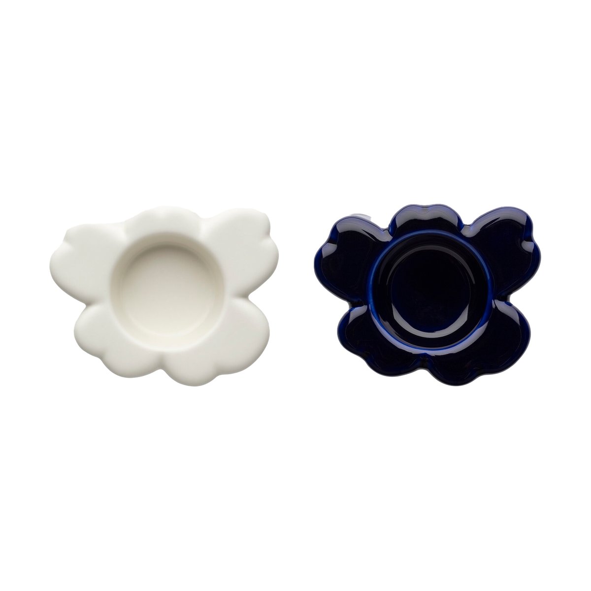 Marimekko Unikko lyslykt 3×10 cm 2 stk Cobalt-white