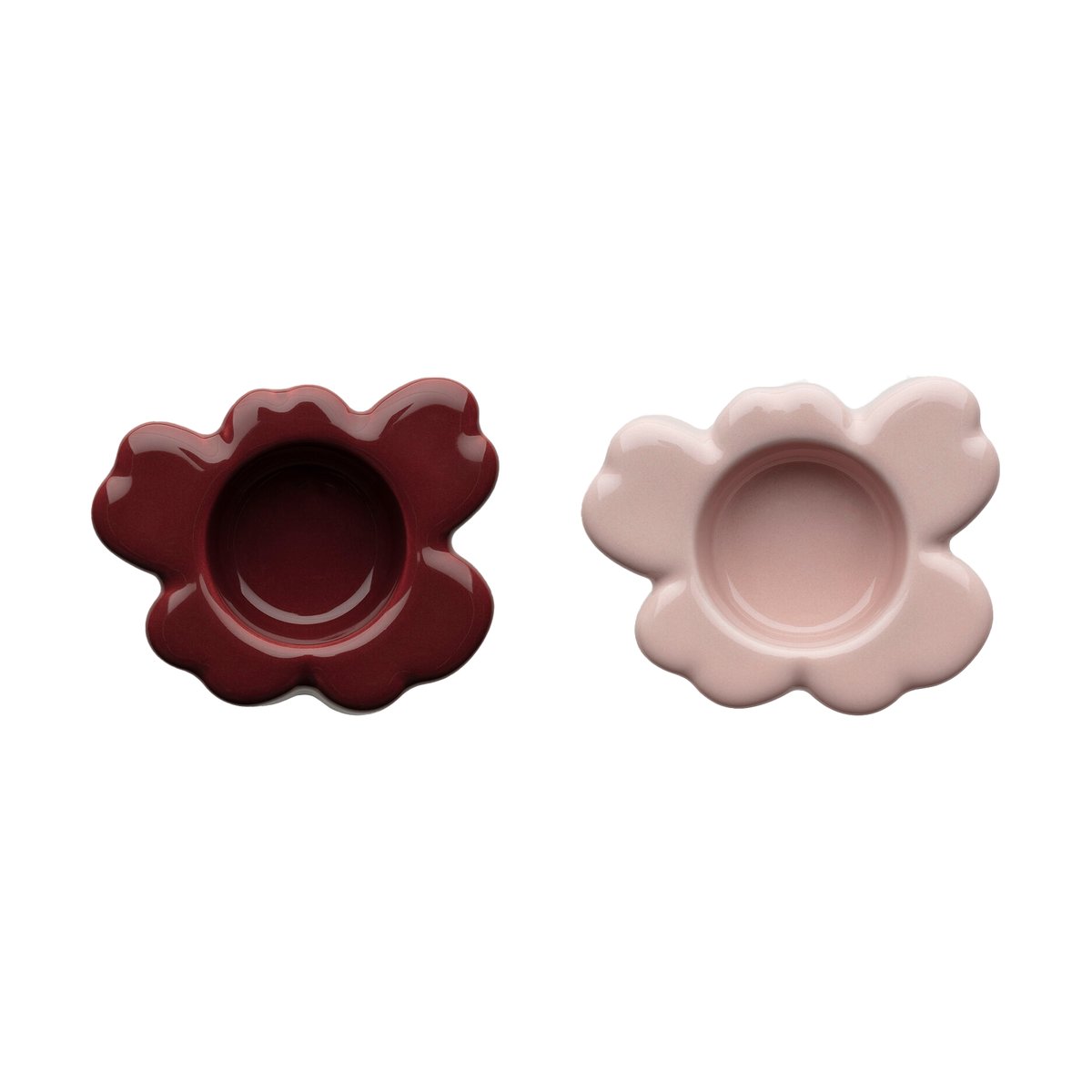 Marimekko Unikko lyslykt 3×10 cm 2 stk Rosy grey-reddish brown