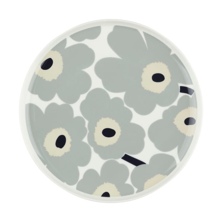 Unikko tallerken Ø 25, White-light grey-sand-dark blue Marimekko