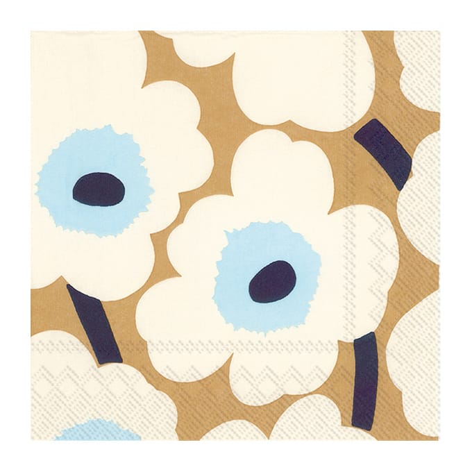 Unniko serviett 33x33 cm 20-pack - Cream gold - Marimekko