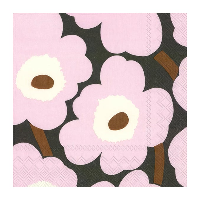 Marimekko Unniko serviett 33×33 cm 20-pack Rose