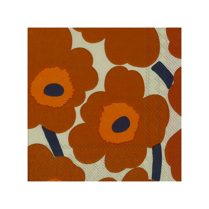 Unniko serviett 33x33 cm 20-pack - Terracotta - Marimekko