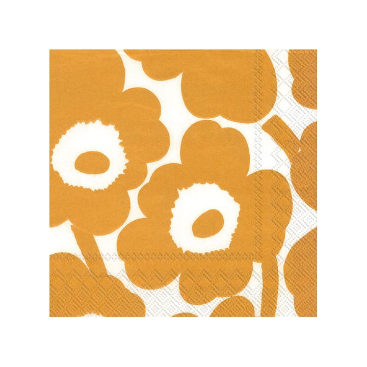 Unniko serviett 33x33 cm 20-pack - White-gold - Marimekko