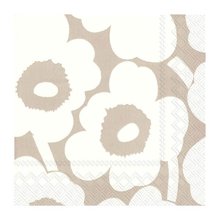 Unniko servietter 33x33 cm 20-pk - Lin-cream - Marimekko