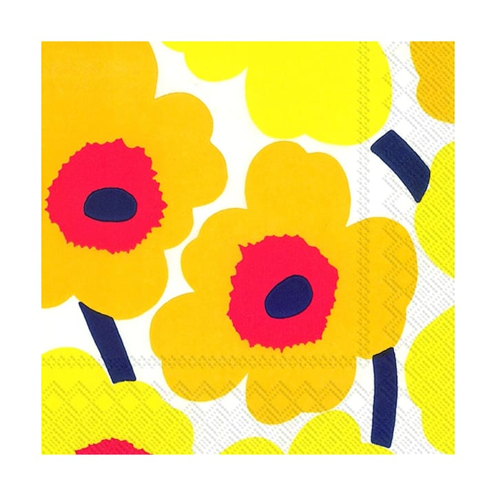 Unniko servietter 33x33 cm 20-pk, Mörk gul Marimekko