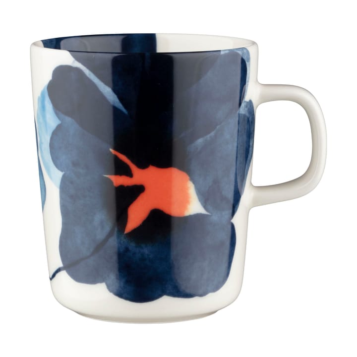 Valssi kopp 25 cl - White-dark blue-orange - Marimekko