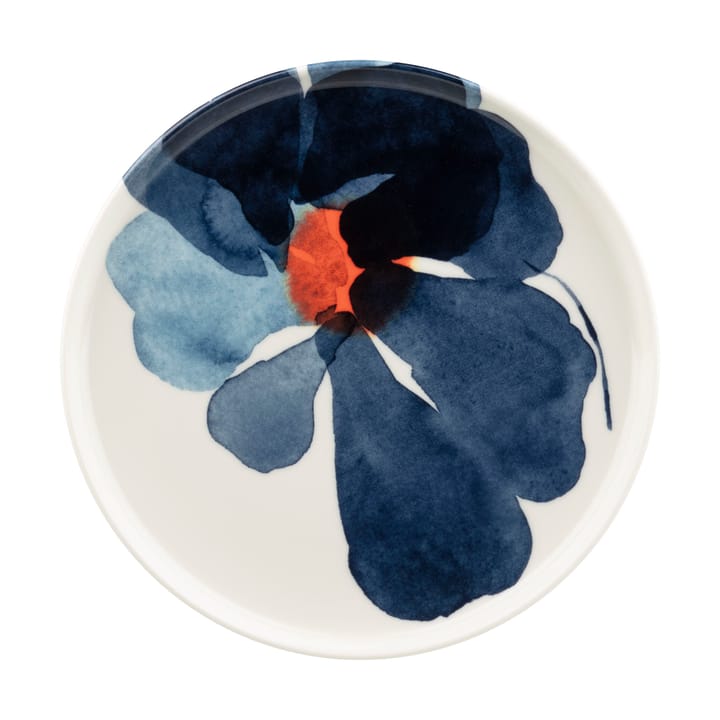 Valssi tallerken Ø20 cm - White-dark blue-orange - Marimekko