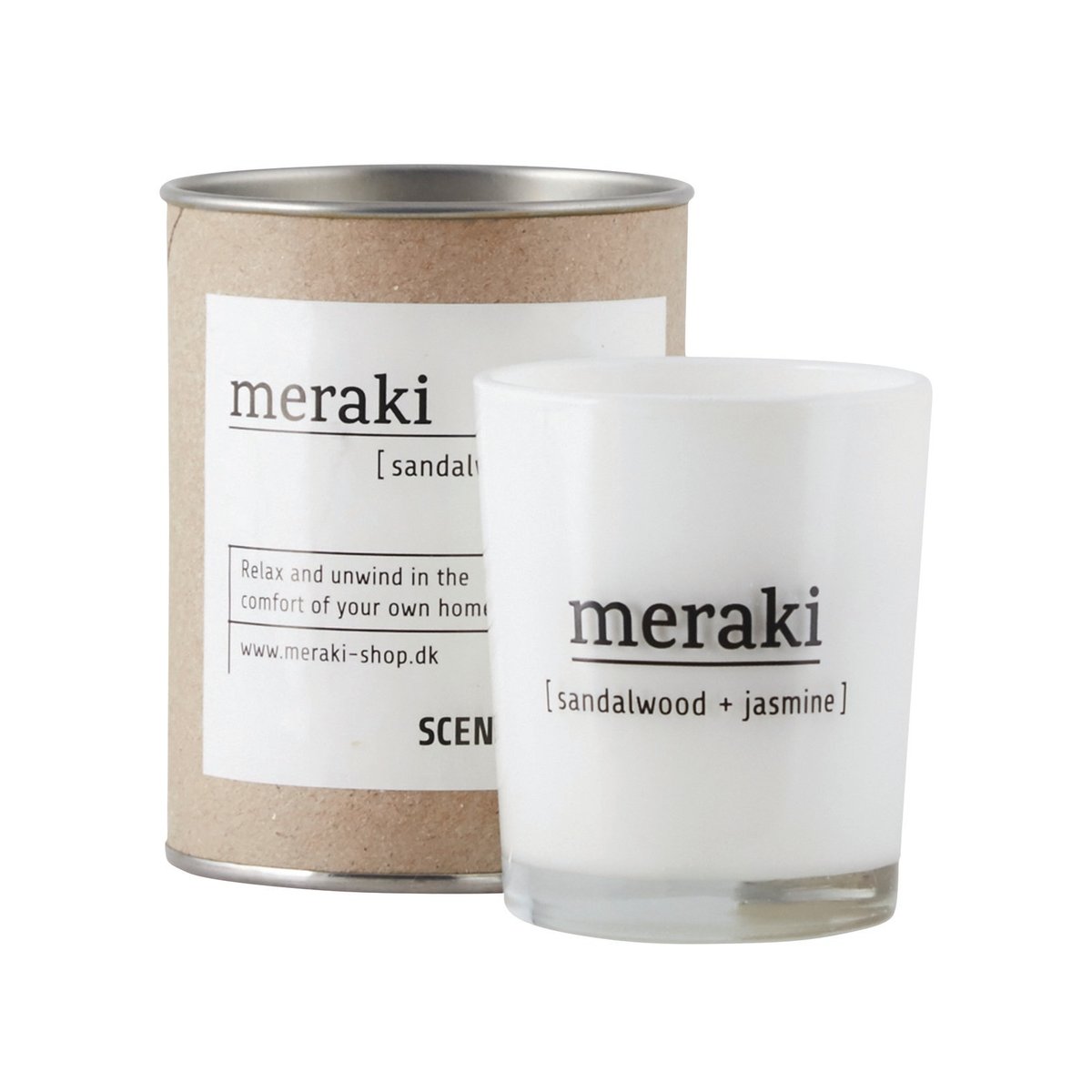 Meraki Meraki duftlys 12 timer Sandalwood-jasmine