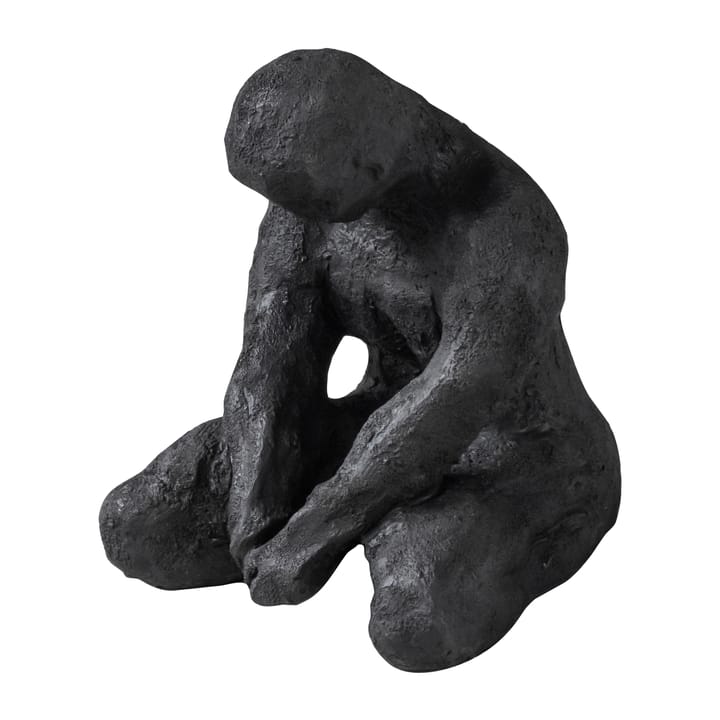 Art piece mediterende mann 15 cm, Black Mette Ditmer