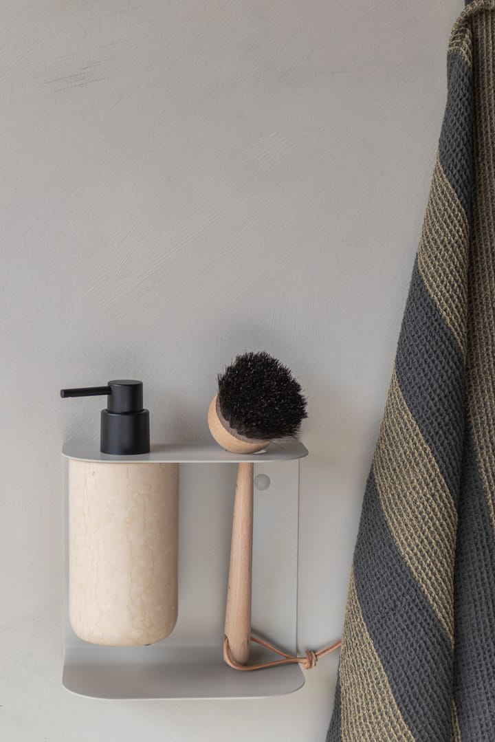 Carry vegghengt holder dobbel, Sand grey Mette Ditmer