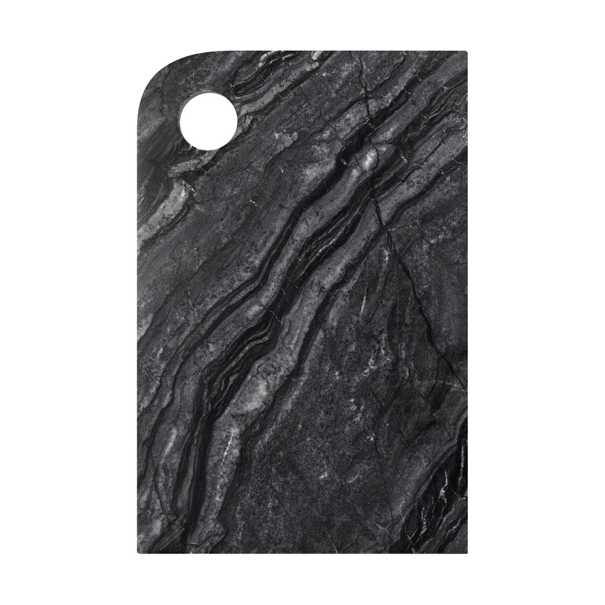 Mette Ditmer Marble serveringsbrett medium 20×30 cm Black-grey