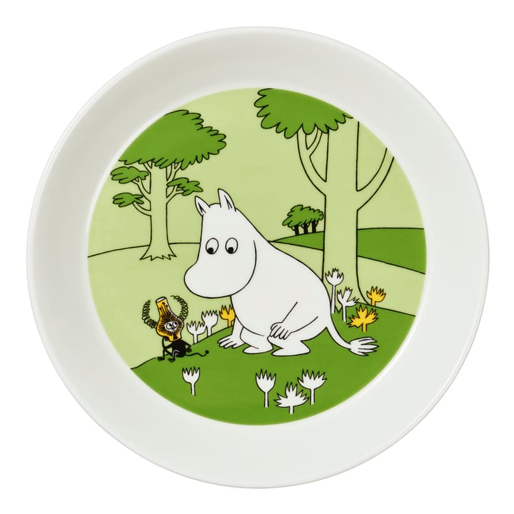 Mummitallerken Mummitrollet - Gressgrønn - Moomin Arabia