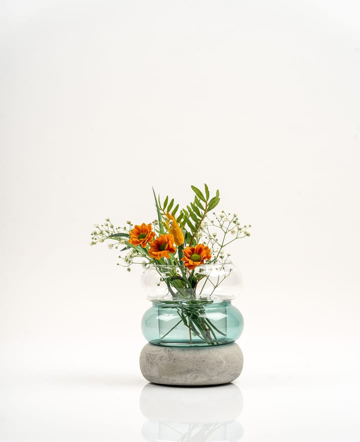Bagel vase/lyslykt 12 cm, Lake blue Muurla