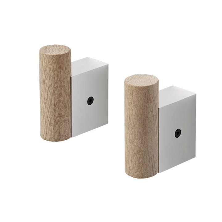 Attach knagg 2-stk., Oak-aluminum Muuto