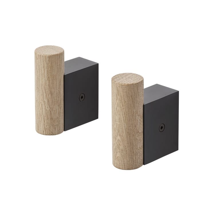 Attach knagg 2-stk., Oak-black Muuto