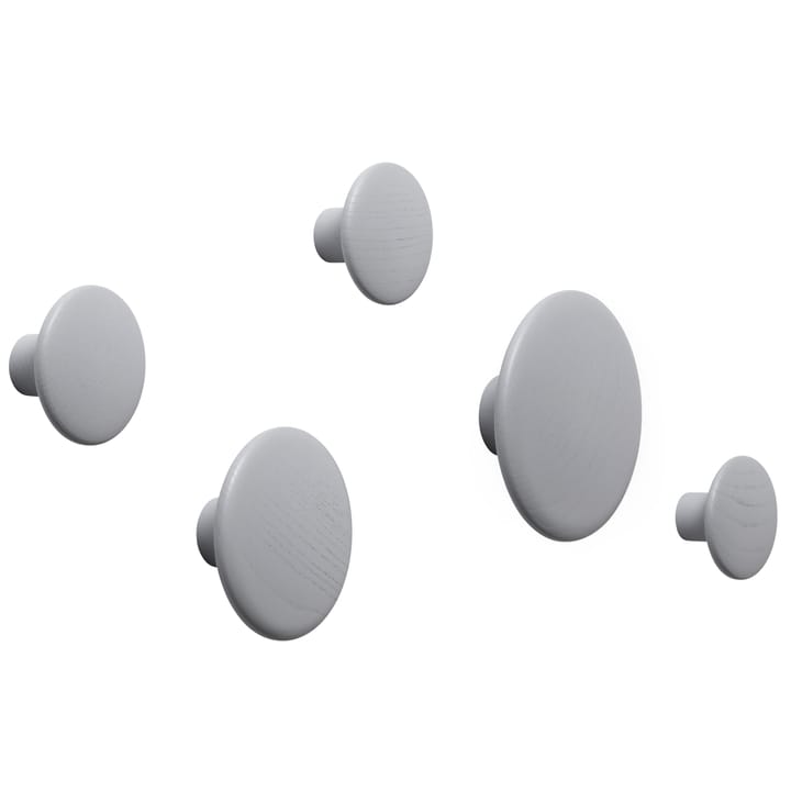 Dots klesknagg grå 1-pack, Ø17 cm Muuto