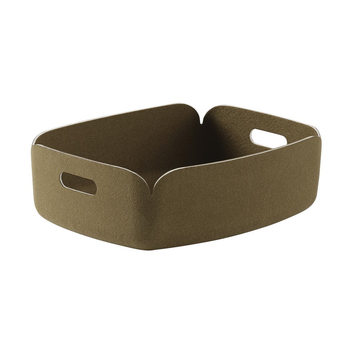 Muuto Restore oppbevaringskurv liten Brown Green