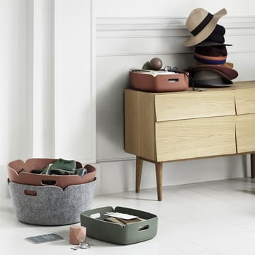 Restore oppbevaringskurv liten - Dusty green (blekgrønn) - Muuto