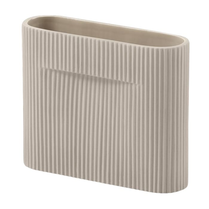 Ridge vase 16,5 cm, Beige Muuto