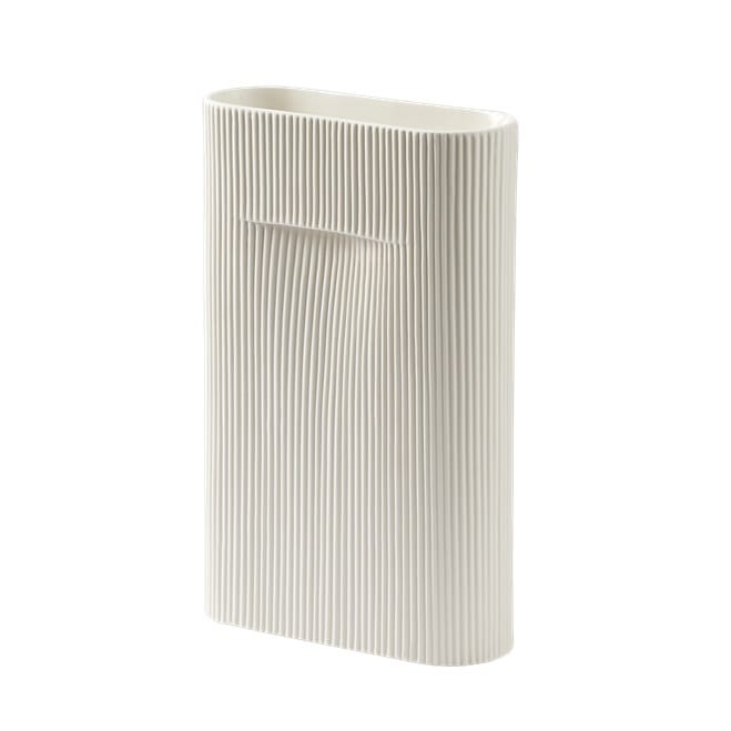 Ridge vase 35 cm - Off white - Muuto