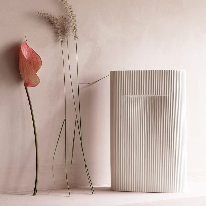 Ridge vase 35 cm, Off white Muuto