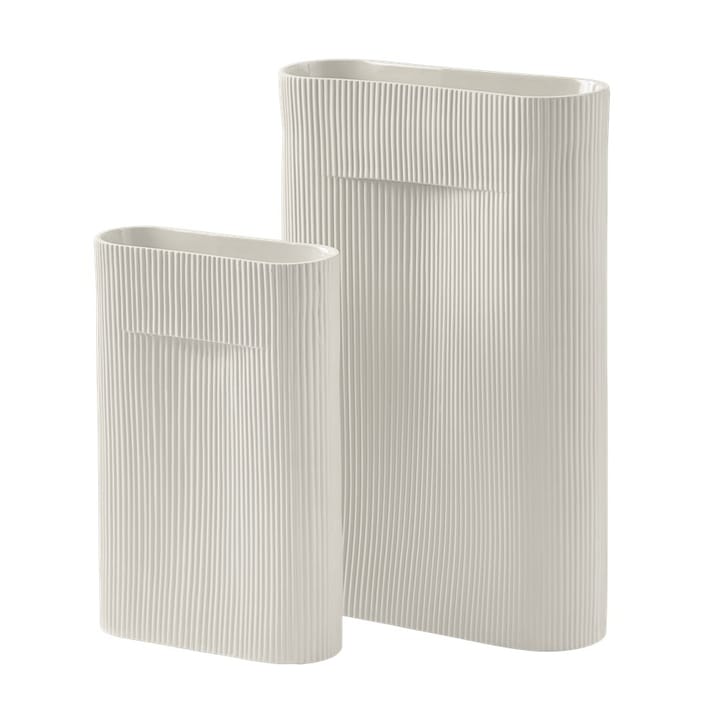 Ridge vase 48,5 cm, Off white Muuto