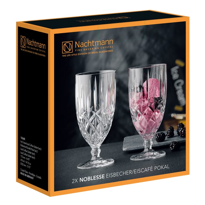 Noblesse dessertglass 2-pakning, Klar Nachtmann