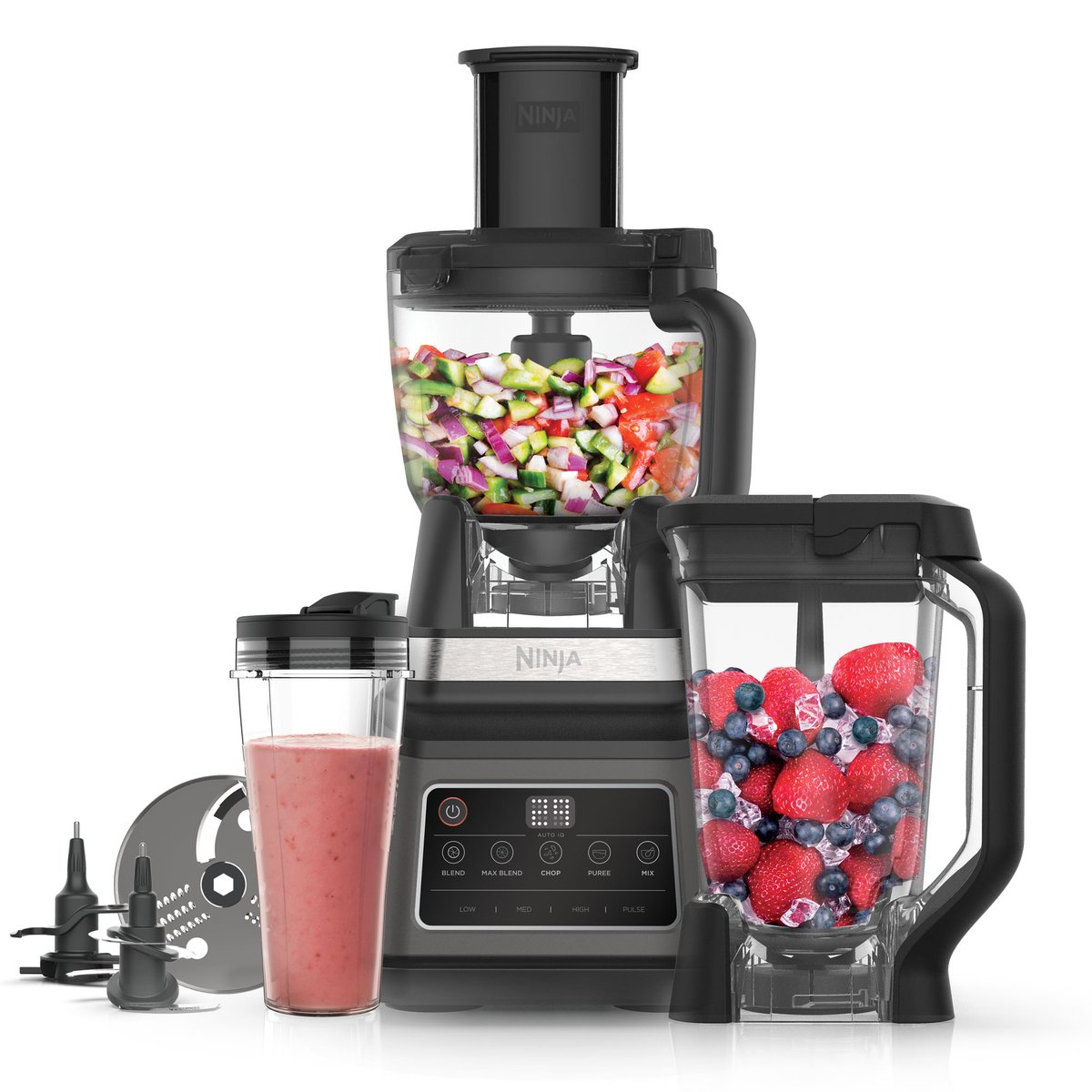 Ninja Ninja 3-i-1 foodprosessor & blender med Auto-iQ Svart