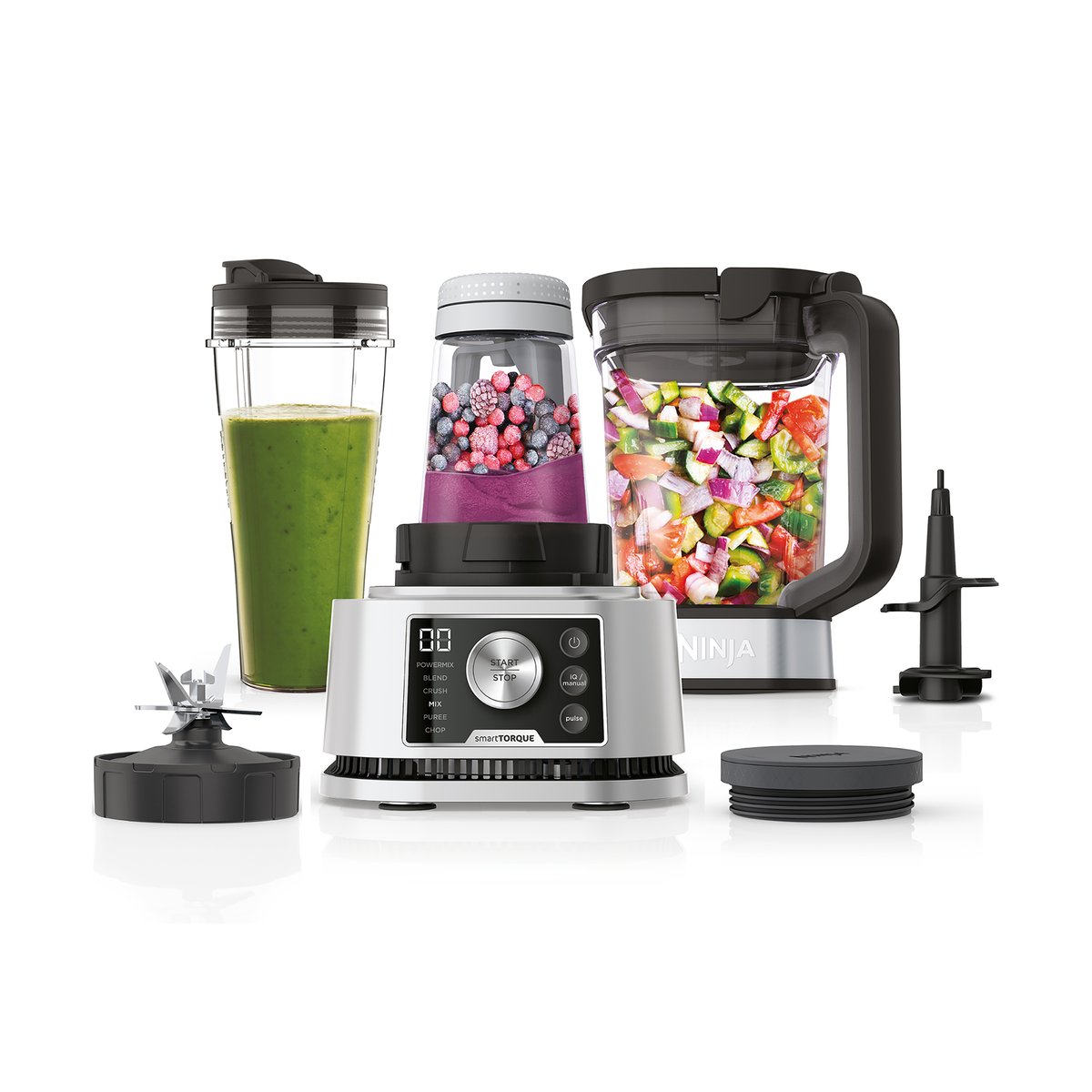 Ninja Ninja Foodi CB350 3-i-1 Power Nutri blender Rustfritt stål