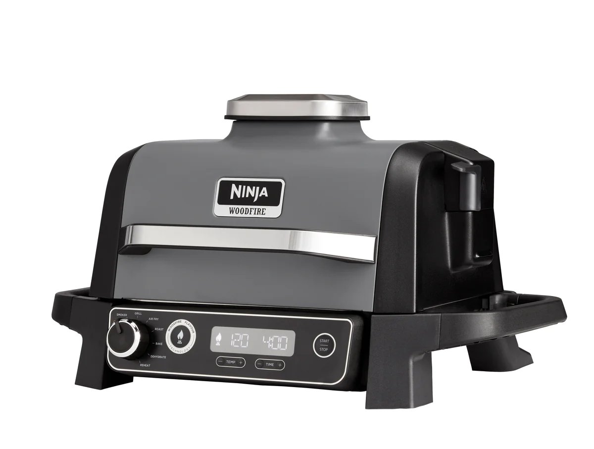 Ninja Ninja Woodfire elektrisk grill 46×34 cm Svart