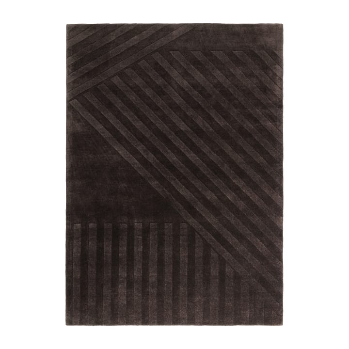 Levels ullteppe stripes brun - 170 x 240 cm - NJRD