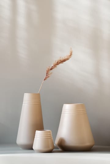 LInes vase 18 cm  - Beige - NJRD