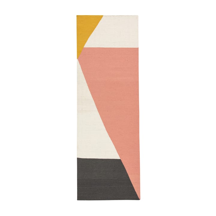 Stripes blocks kelimteppe rosa - 80x240 cm - NJRD