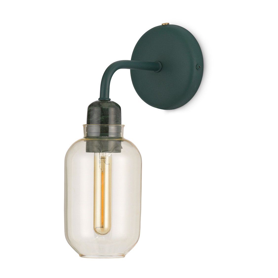 Normann Copenhagen Amp vegglampe Gold-green