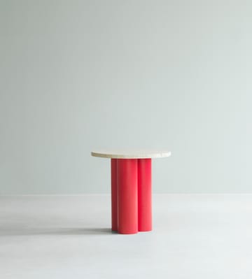 Dit sidebord Ø40 cm - Travertine Light-bright red - Normann Copenhagen