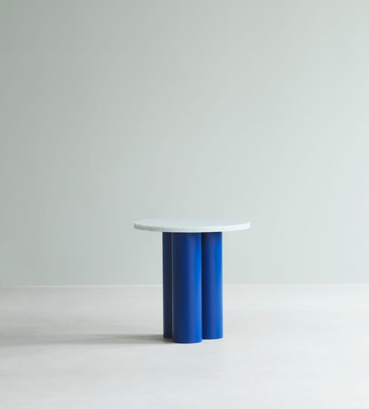 Dit sidebord Ø40 cm, White Carrara-bright blue Normann Copenhagen